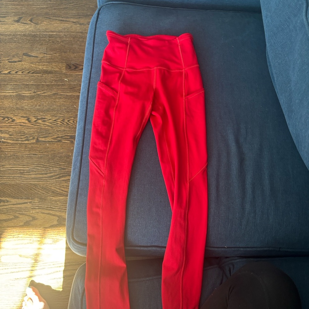 Lululemon Athletica Bold Red Leggings
